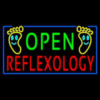 Open Refle ology Leuchtreklame