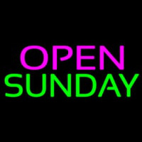 Open Sunday Leuchtreklame
