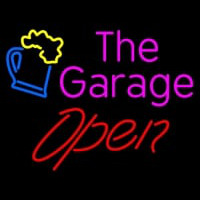 Open The Garage Leuchtreklame