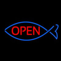 Open With Fish Leuchtreklame