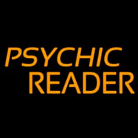 Orange Psychic Reader Leuchtreklame