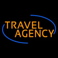 Orange Travel Agency Leuchtreklame