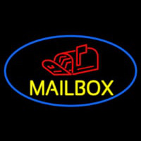 Oval Mailbo  With Logo Leuchtreklame