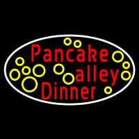 Oval Pancake Alley Dinner Leuchtreklame