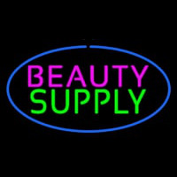 Oval Pink Beauty Green Supply Blue Border Leuchtreklame