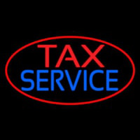 Oval Ta  Service Leuchtreklame