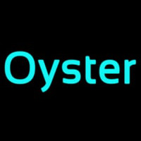 Oysters Turquoise Leuchtreklame