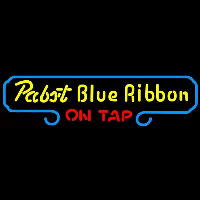Pabst Blue Ribbon On Tap Beer Sign Leuchtreklame