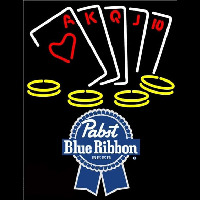 Pabst Blue RibbonPoker Ace Series Beer Sign Leuchtreklame