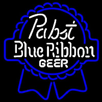 Pabst Blue White Ribbon Beer Sign Leuchtreklame