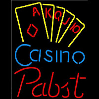 Pabst Poker Casino Ace Series Beer Sign Leuchtreklame