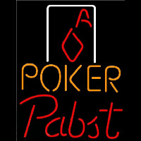 Pabst Poker Squver Ace Beer Sign Leuchtreklame