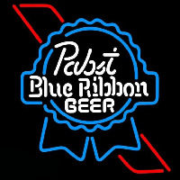 Pabst Skyblue Red Ribbon Beer Sign Leuchtreklame