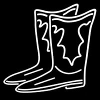 Pair Of Boots Logo Leuchtreklame