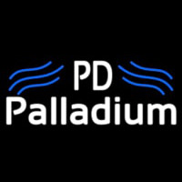 Palladium White With Blue Line Leuchtreklame