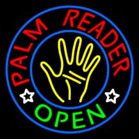 Palm Reader Open Circle Leuchtreklame