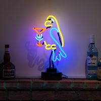 Parrot Cocktail Desktop Leuchtreklame