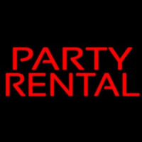 Party Rental Leuchtreklame