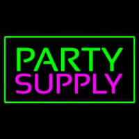 Party Supply Green Rectangle Leuchtreklame