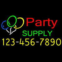 Party Supply Phone Number Leuchtreklame