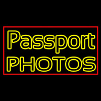 Passport Photos Block Leuchtreklame