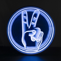 Peace 3D Infinity LED Neon Sign