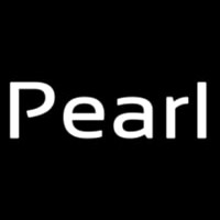 Pearl White Leuchtreklame