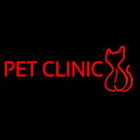 Pet Clinic With Pet Leuchtreklame