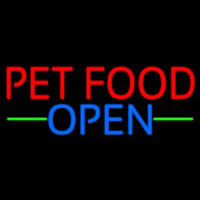 Pet Food Open 1 Leuchtreklame