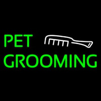 Pet Grooming With White Logo Leuchtreklame