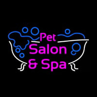 Pet Salon And Spa Logo Leuchtreklame
