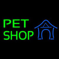 Pet Shop With Blue Logo Leuchtreklame