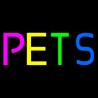 Pets Multicolored Leuchtreklame
