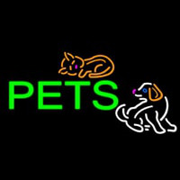 Pets With Colorful Logo Leuchtreklame