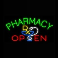 Pharmacy Open Leuchtreklame
