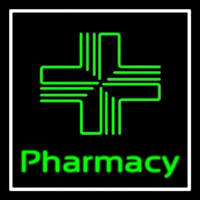 Pharmacy With Plus Logo Leuchtreklame