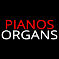 Pianos Organs Block 1 Leuchtreklame