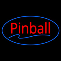 Pinball Blue Oval Leuchtreklame