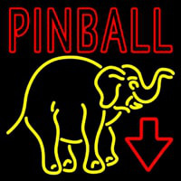 Pinball With Arrow Leuchtreklame