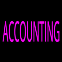 Pink Accounting Leuchtreklame
