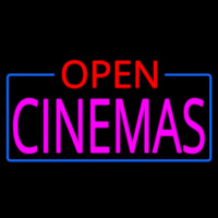 Pink Cinemas Open Leuchtreklame