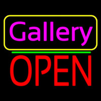 Pink Cursive Gallery With Open 1 Leuchtreklame