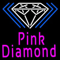 Pink Diamond White Logo Leuchtreklame