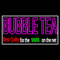 Pink Double Stroke Bubble Tea Leuchtreklame