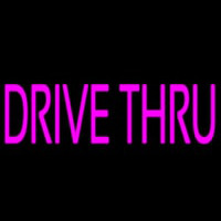 Pink Drive Thru Leuchtreklame