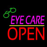 Pink Eye Care Block Red Open Yellow Line Leuchtreklame
