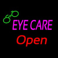 Pink Eye Care Red Open Logo Leuchtreklame