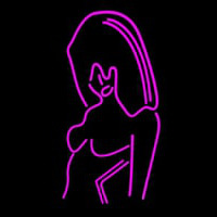 Pink Girl Strip Club Leuchtreklame