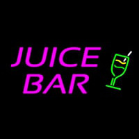 Pink Juice Bar Logo Leuchtreklame