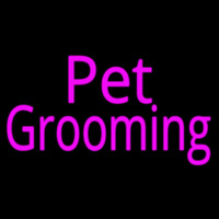 Pink Pet Grooming Leuchtreklame